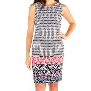 Mario Serrani Patterned Shift Dress